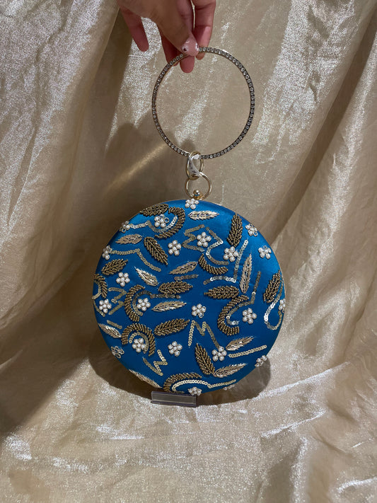 blue purse