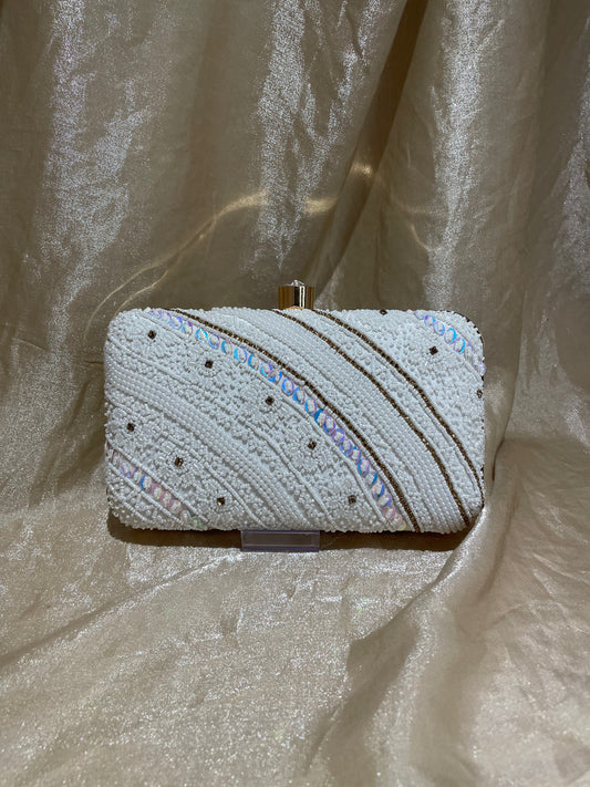 white purse