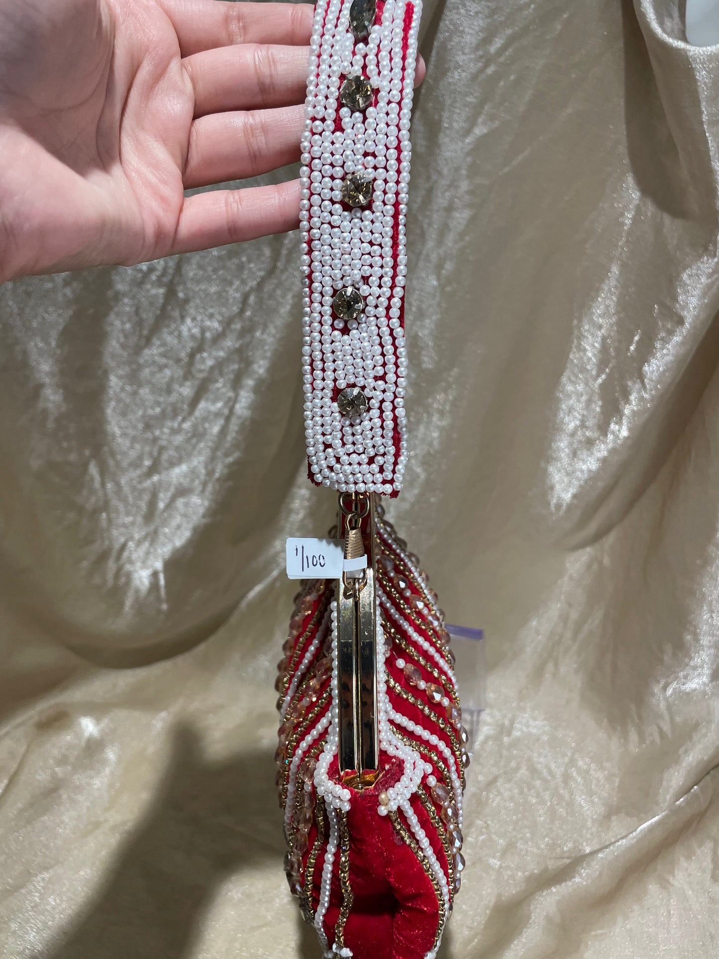 red potli purse