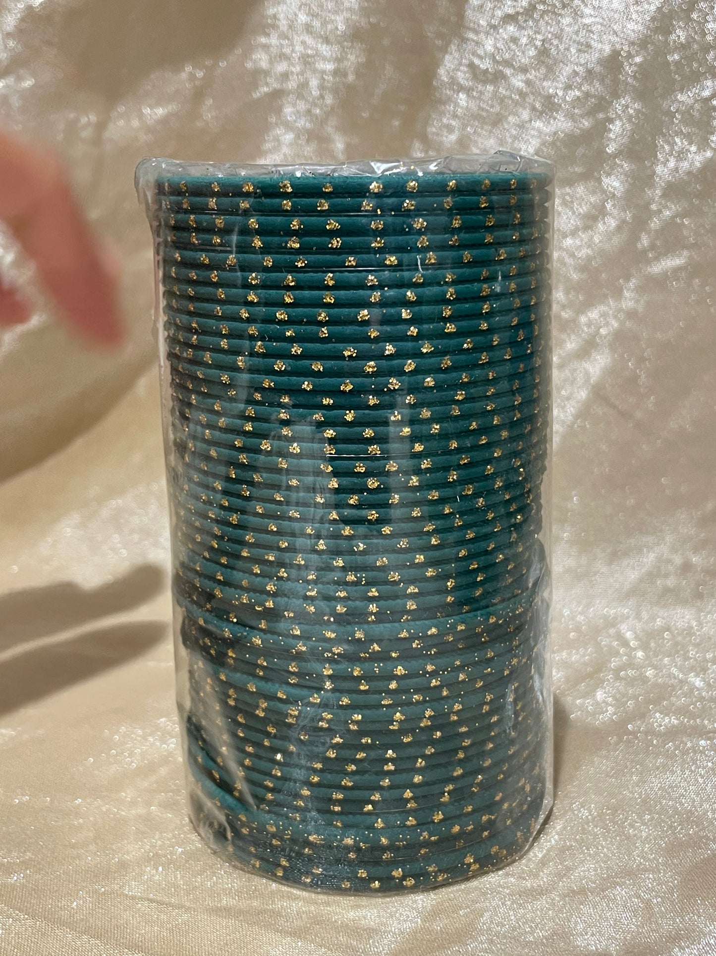 emerald green bindi bangles