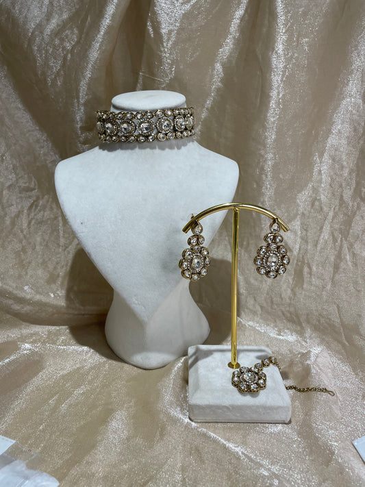 gold choker set