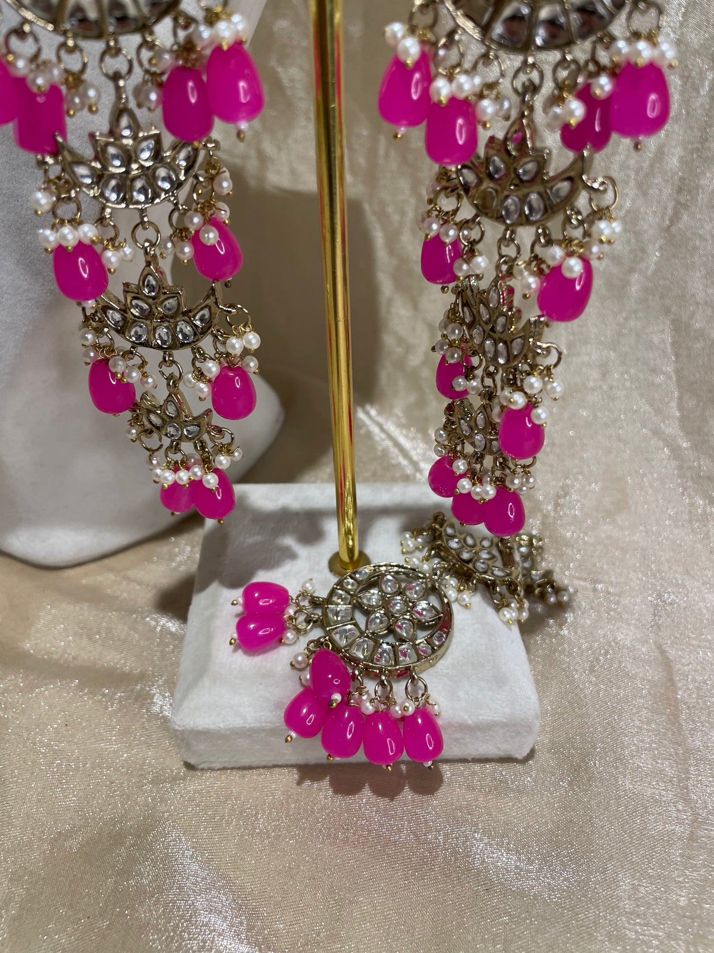hot pink choker set