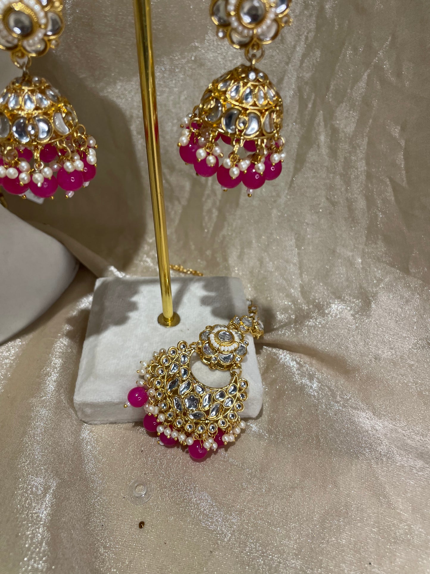 hot pink choker set