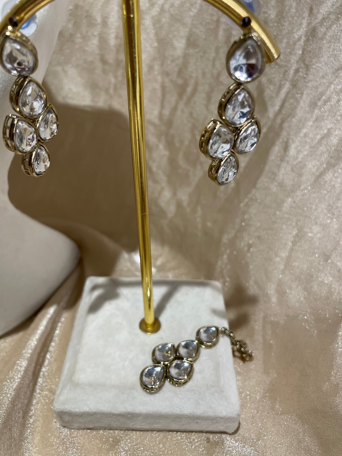 kundan layered necklace set