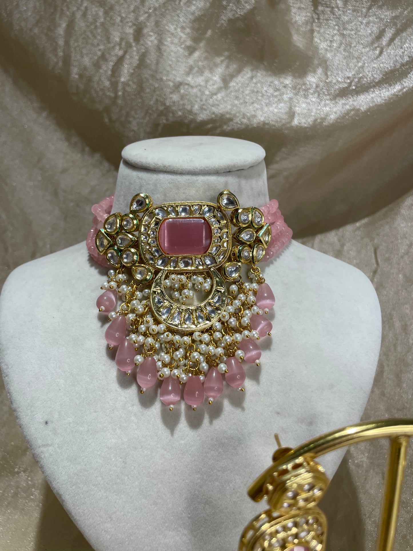 baby pink choker set