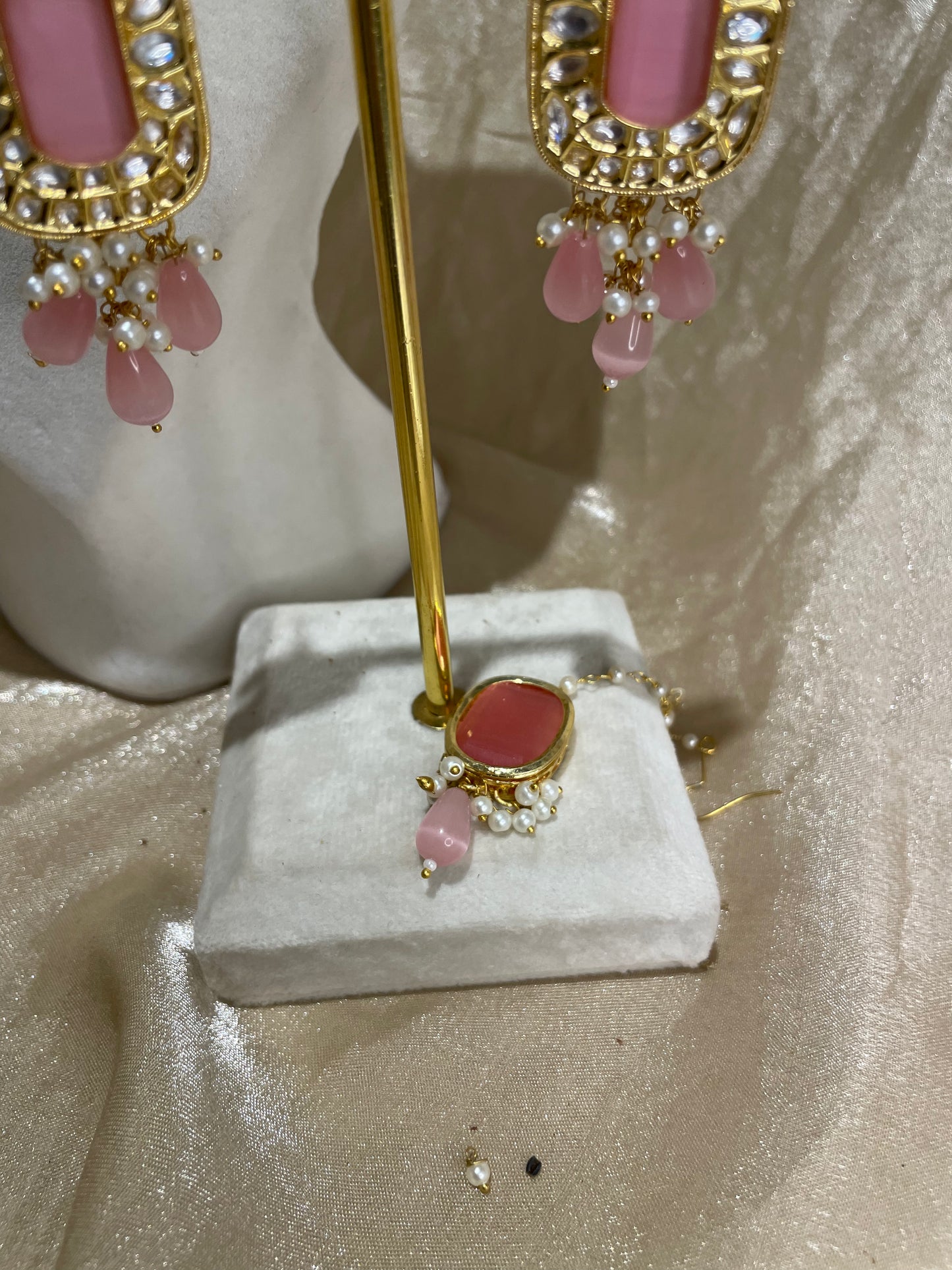 baby pink choker set