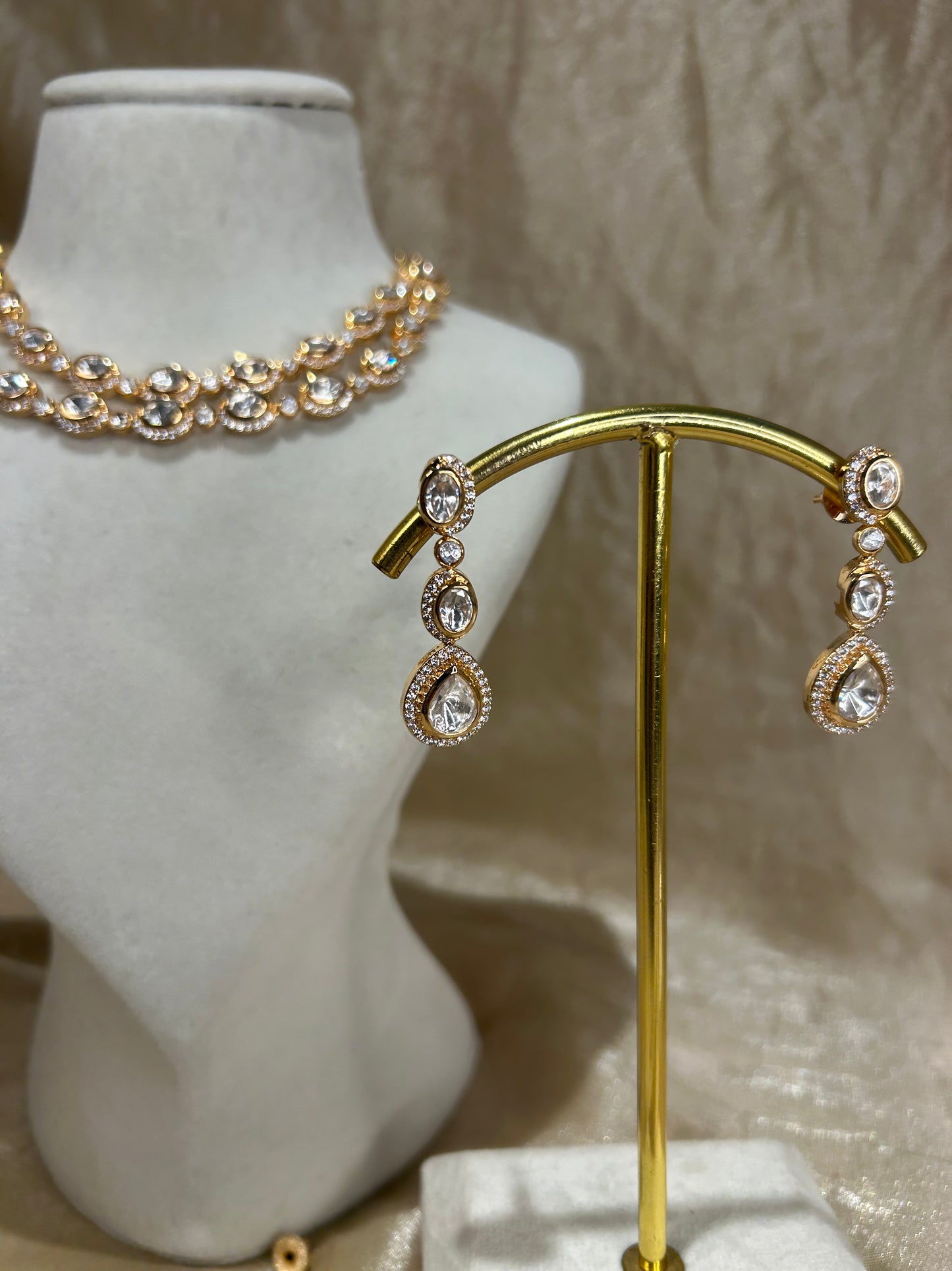 gold layered necklace set