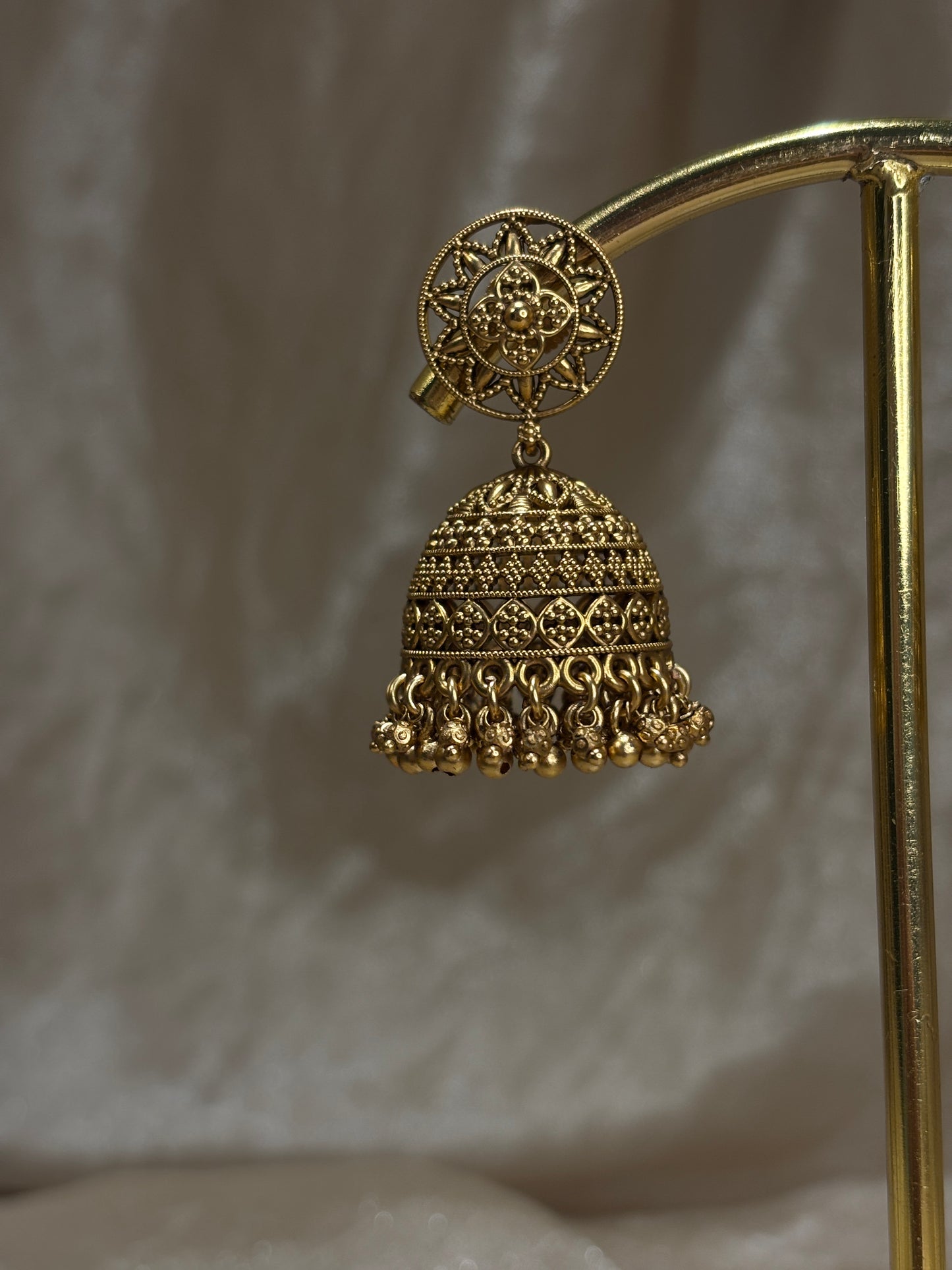 antique gold jhumki