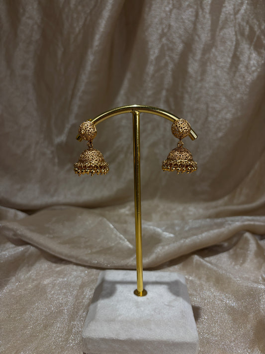 antique gold jhumki