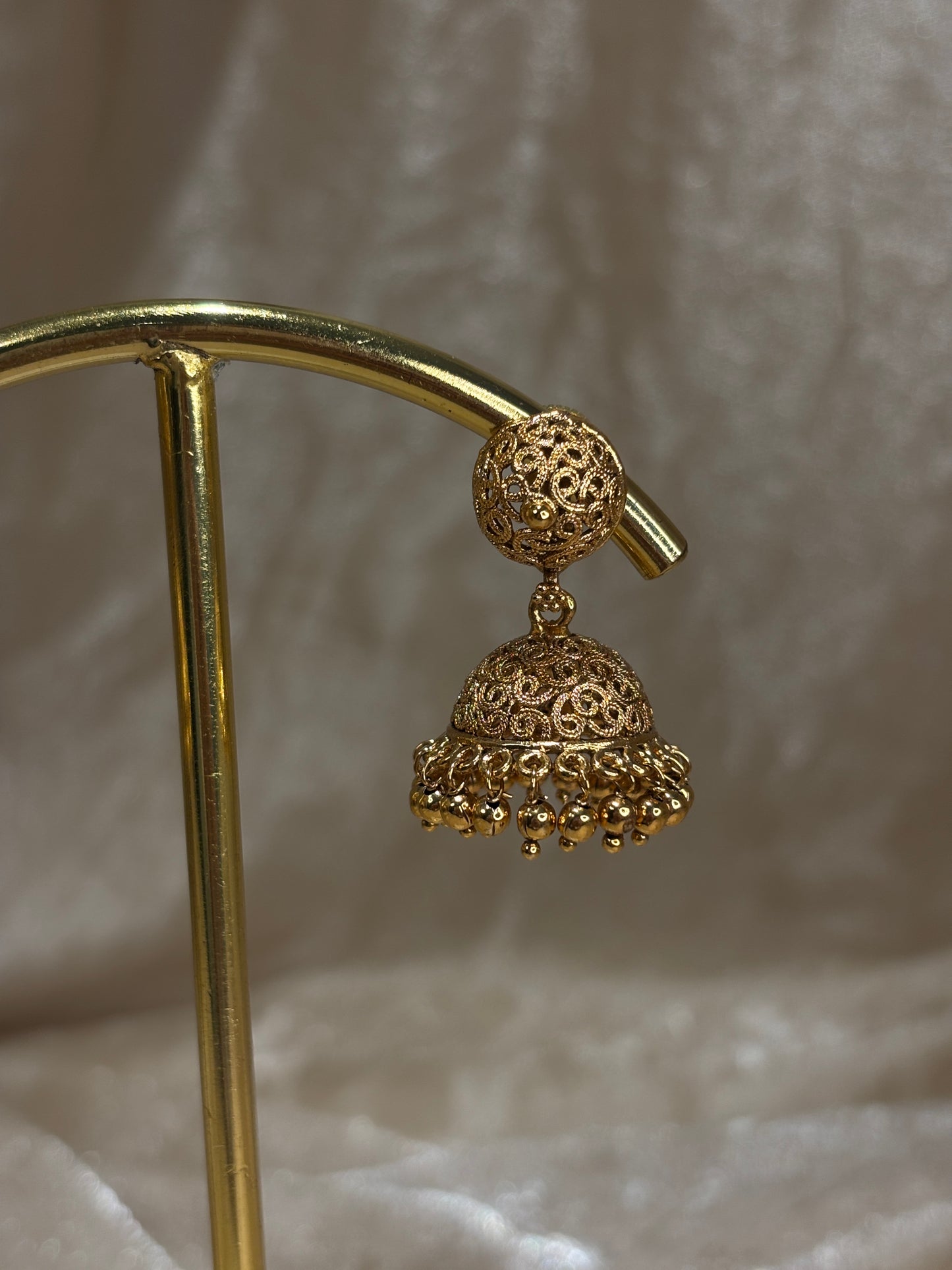 antique gold jhumki
