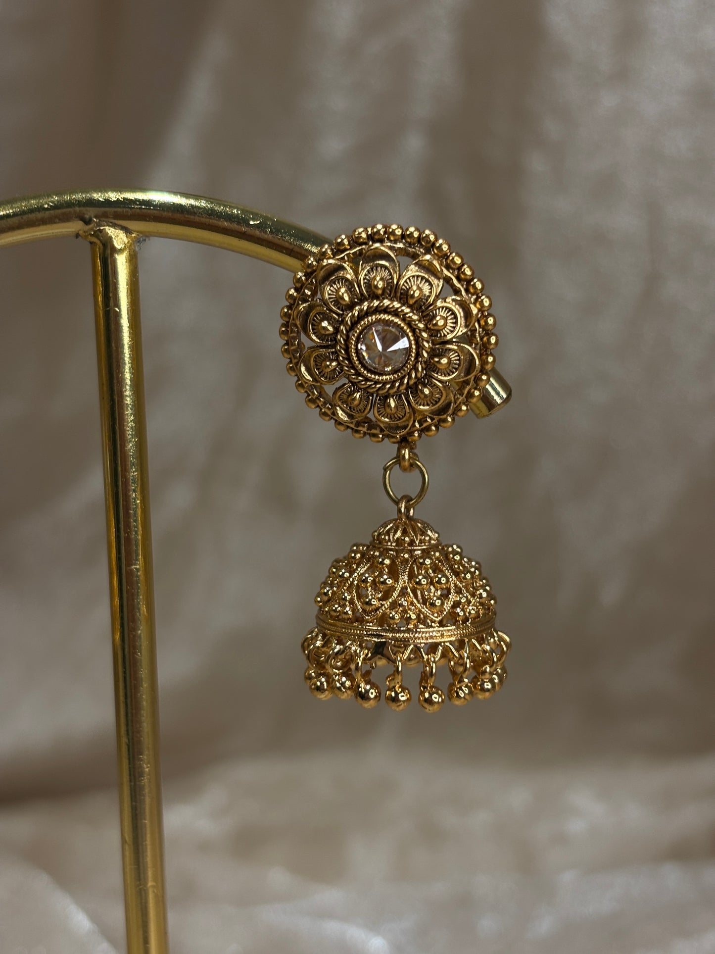 antique gold jhumki