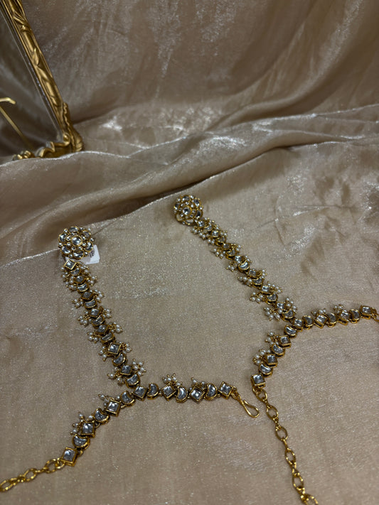 kundan hand accessories
