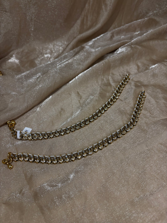 gold anklets