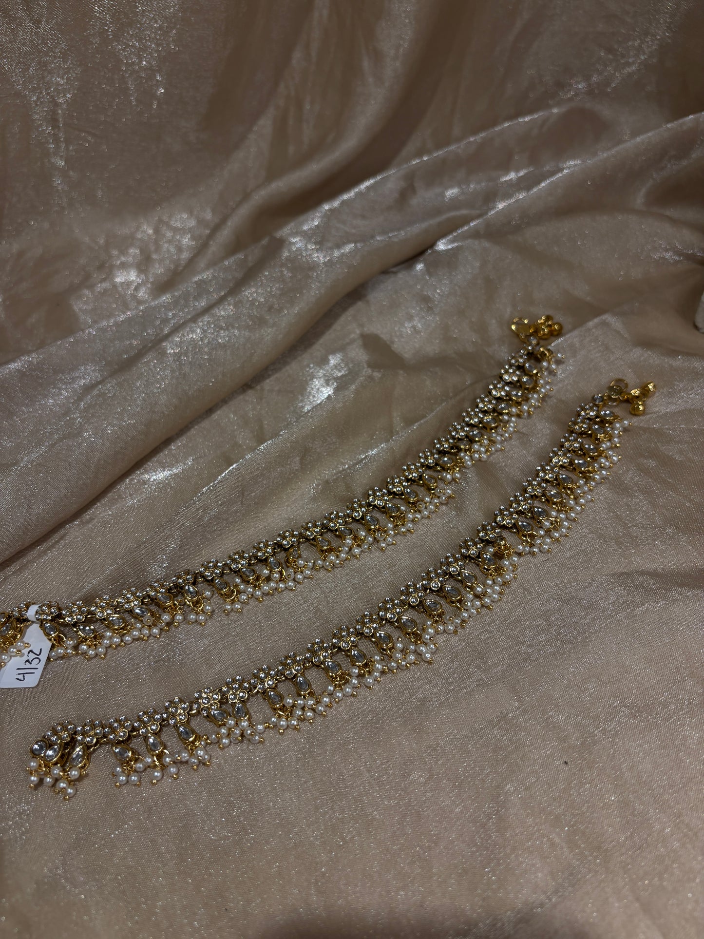 kundan anklets