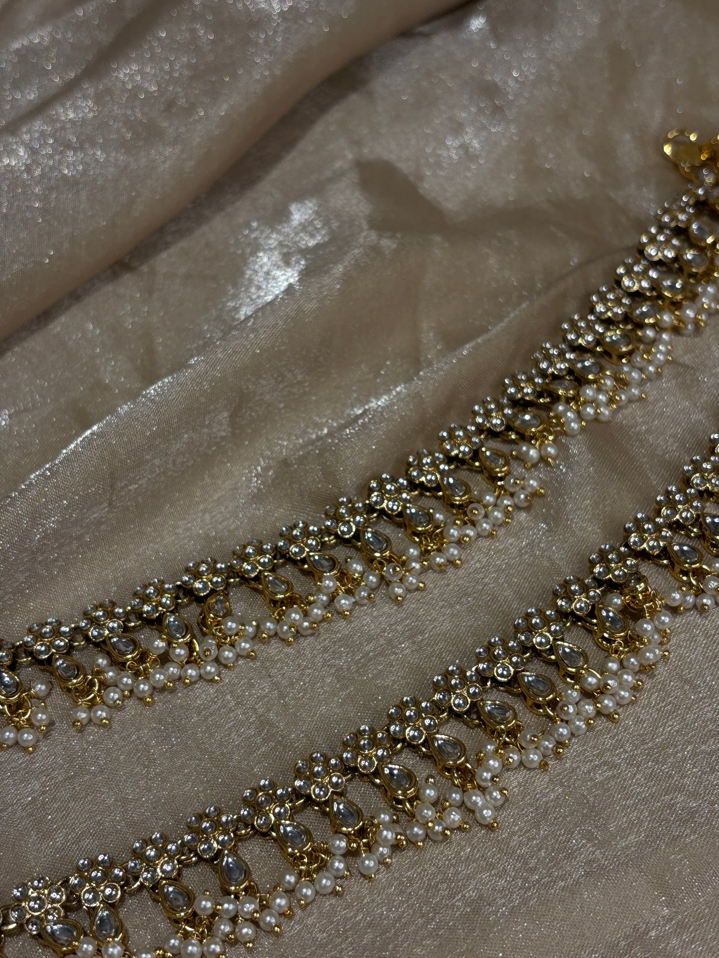 kundan anklets