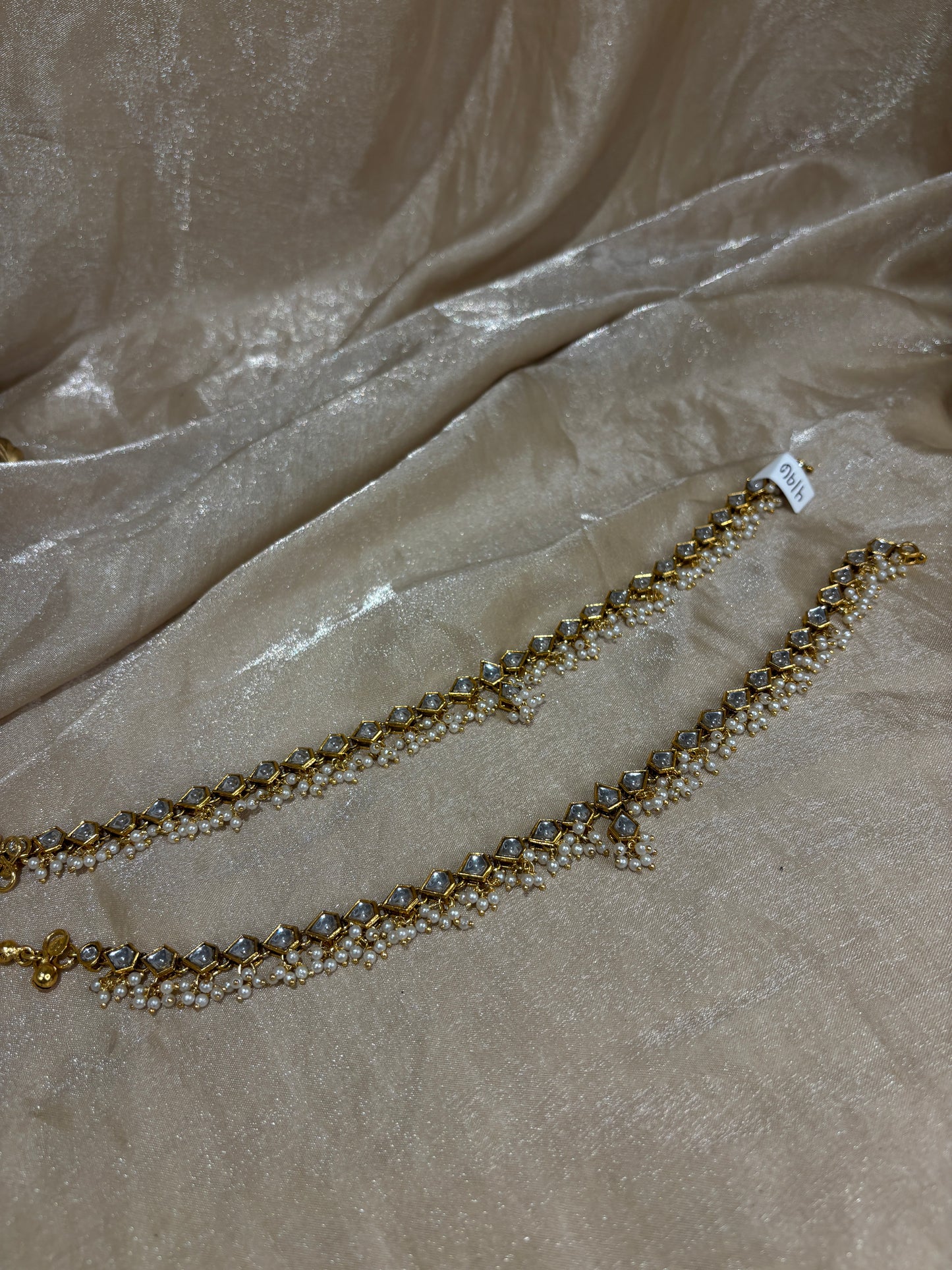 kundan anklets
