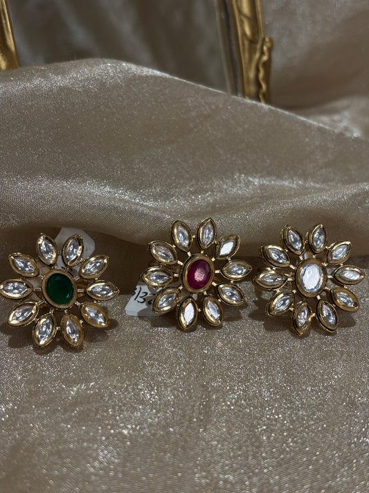 flower statement ring