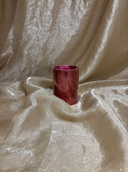 maroon metallic bangles