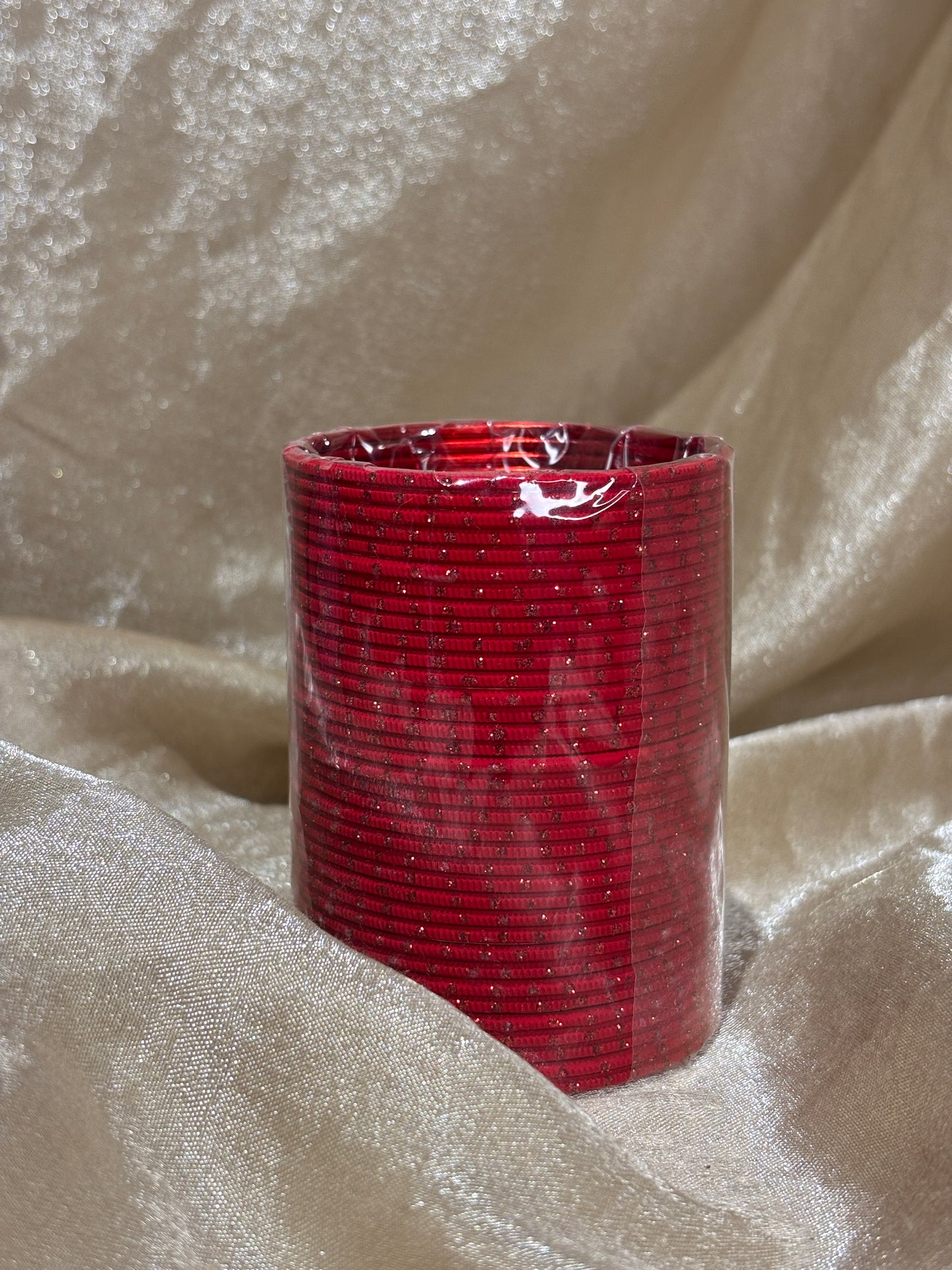 red bindi bangles
