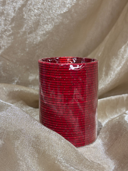red bindi bangles