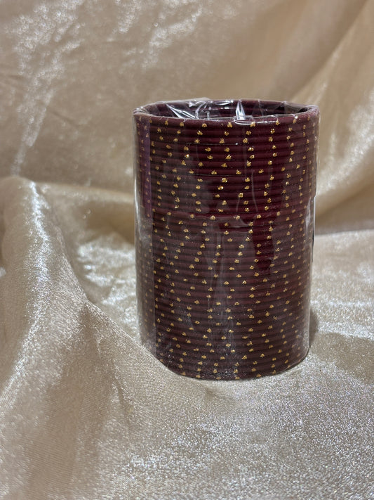 maroon bindi bangles