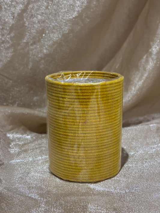 yellow velvet bangles