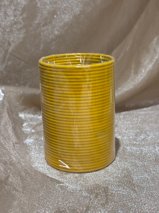 yellow plain bangles