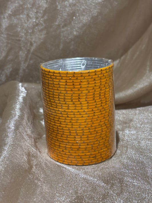 light orange bindi bangles