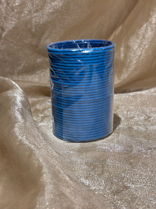 blue plain bangles