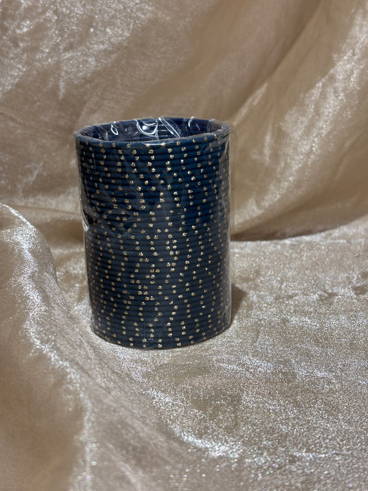 navy blue bindi bangles