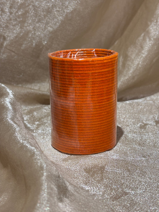 orange velvet bangles