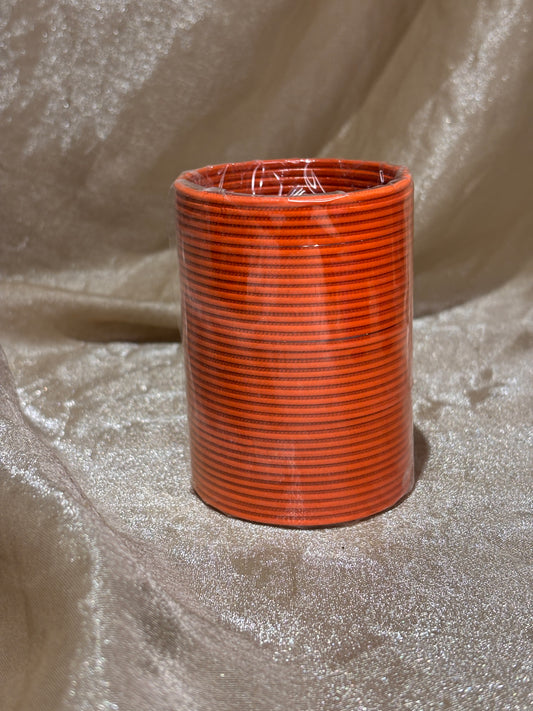 orange plain bangles