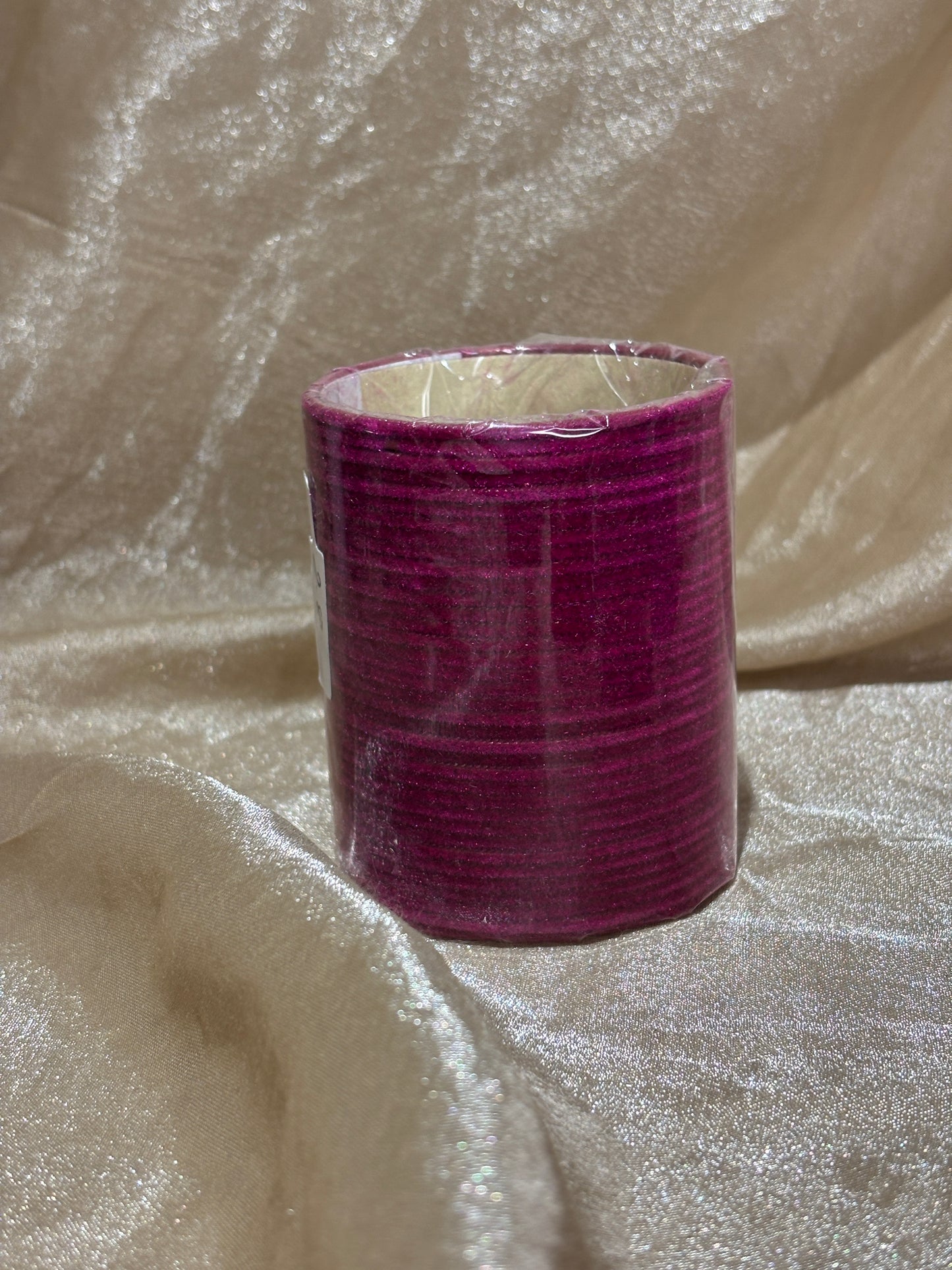 hot pink velvet bangles