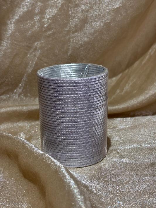 lavender metallic bangles