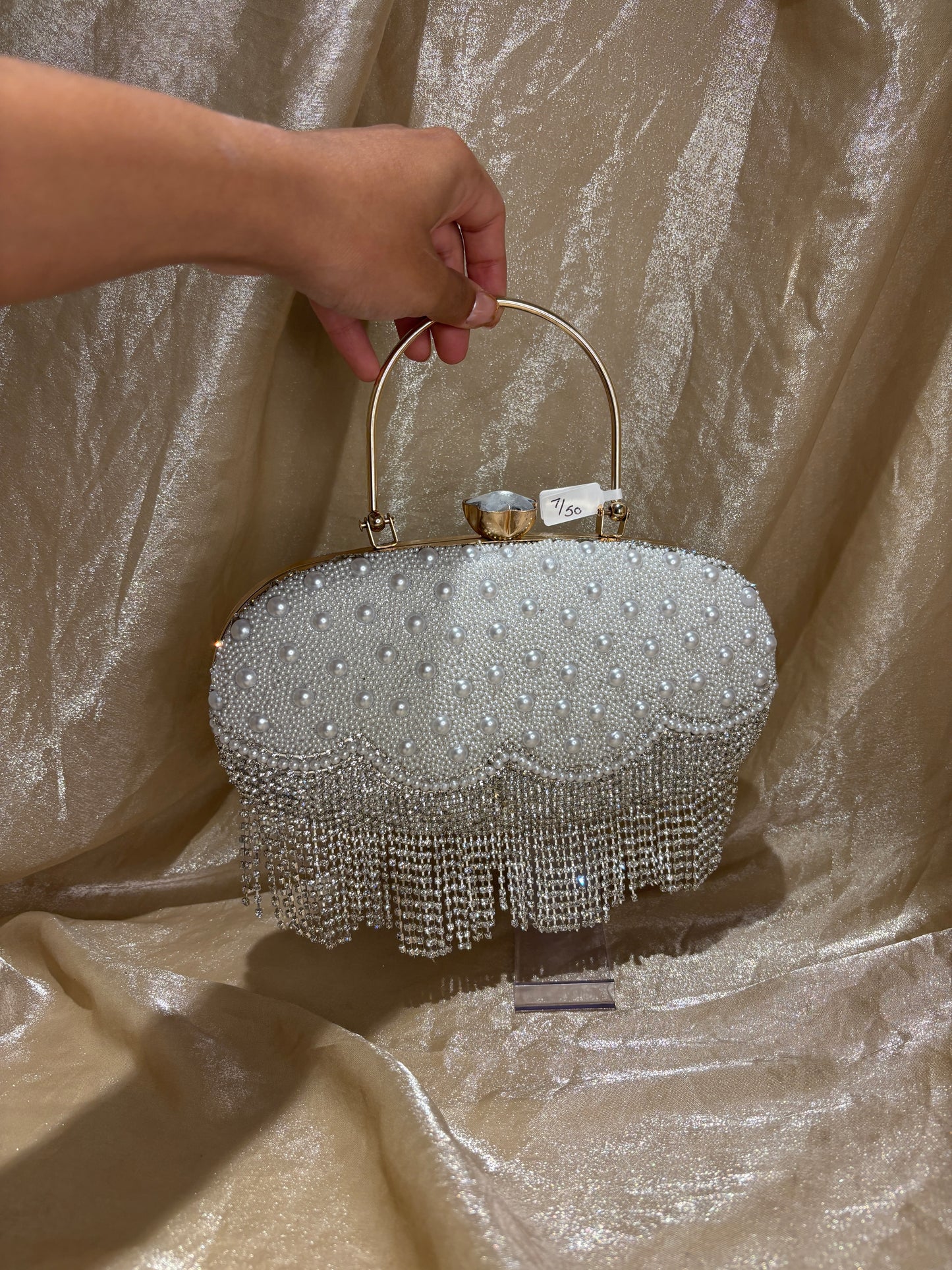 white purse