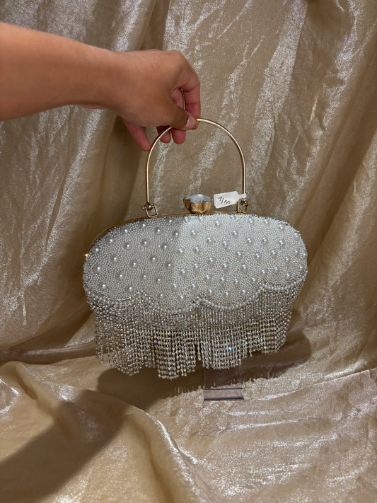 white purse