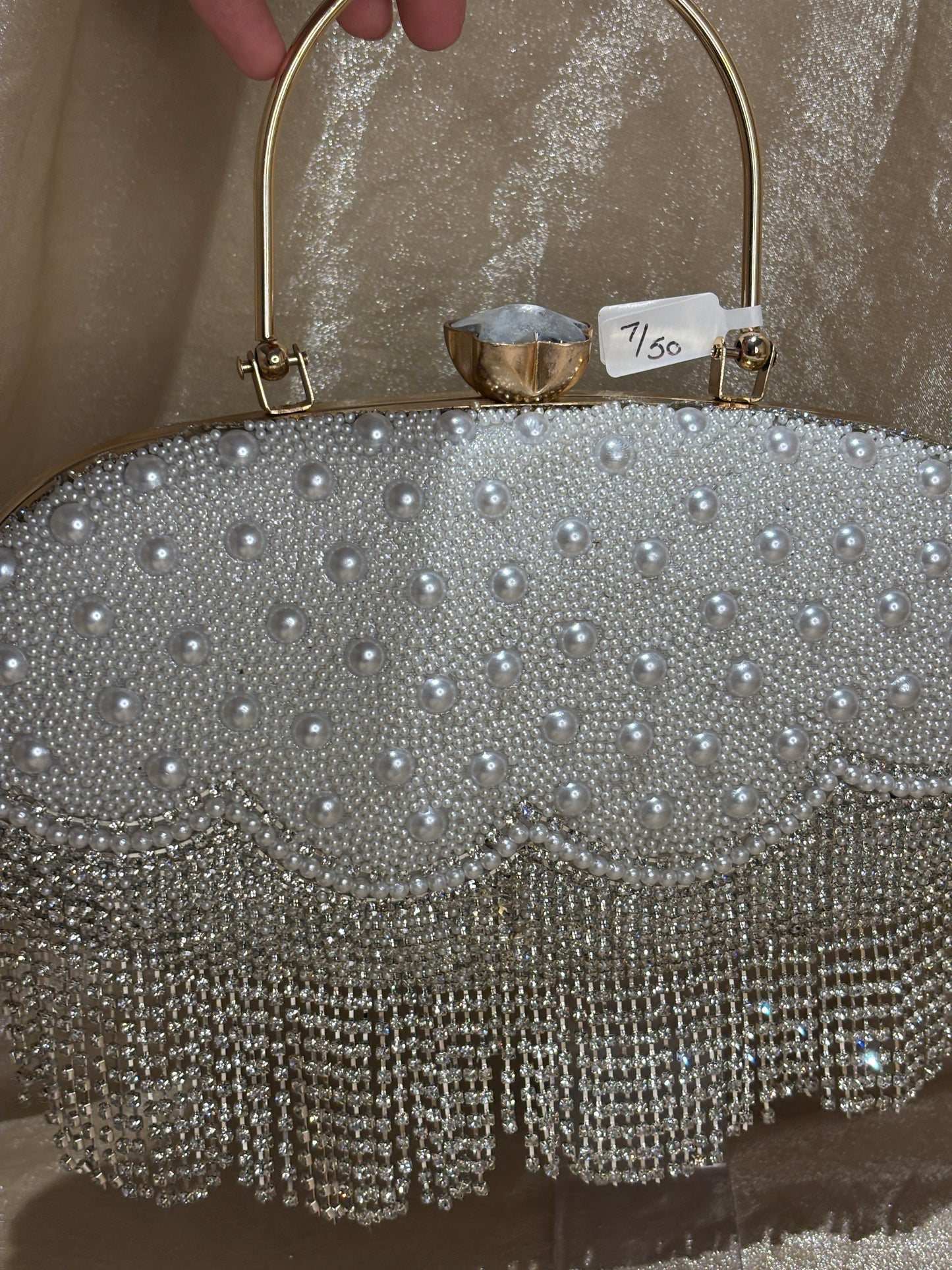 white purse