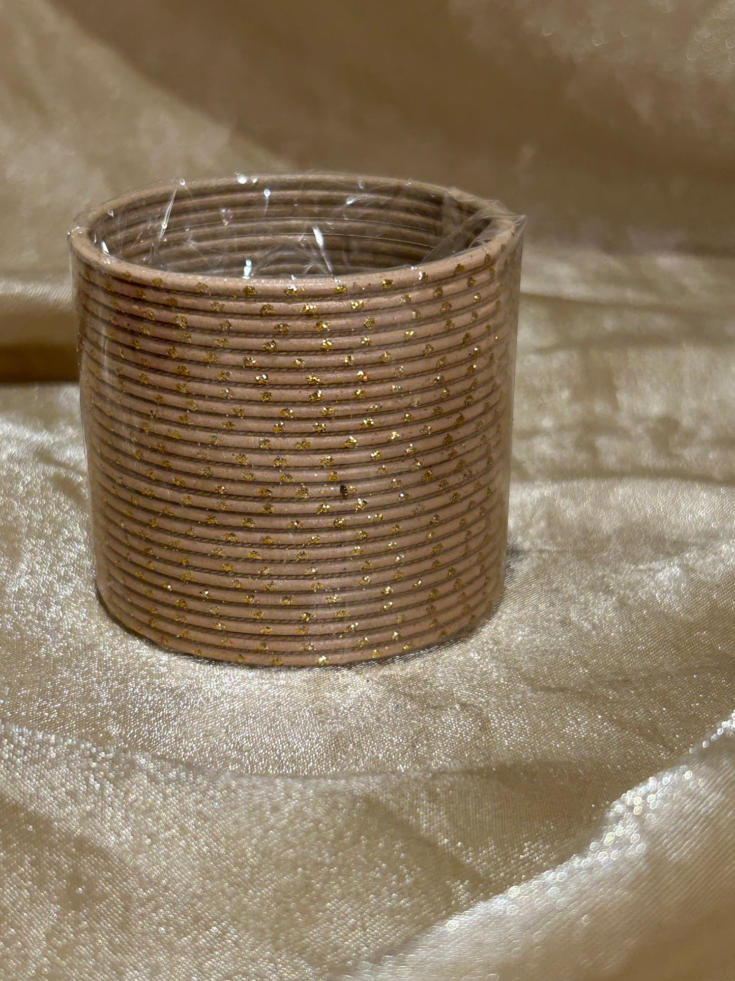 beige bindi bangles