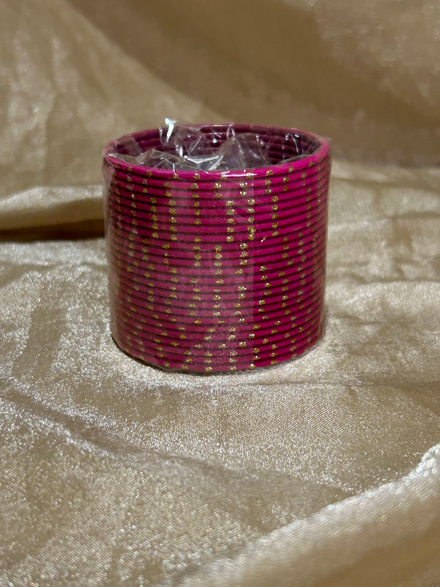 hot pink bindi bangles