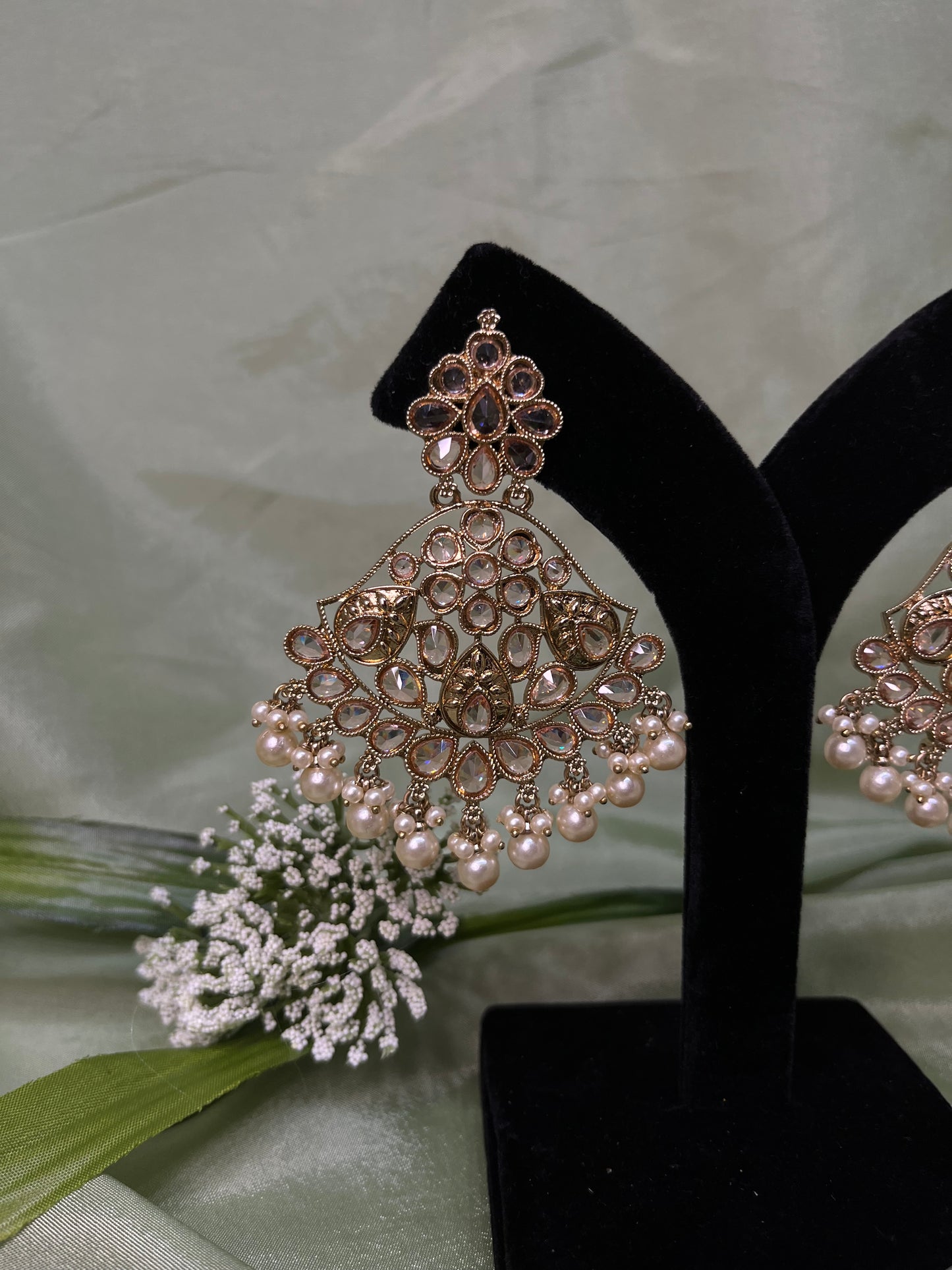 Gold earrings