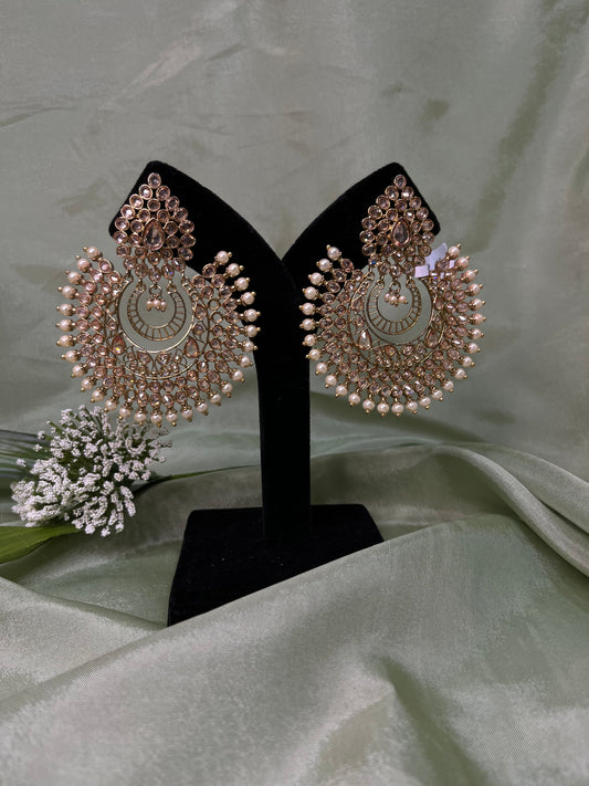 Gold statement earrings
