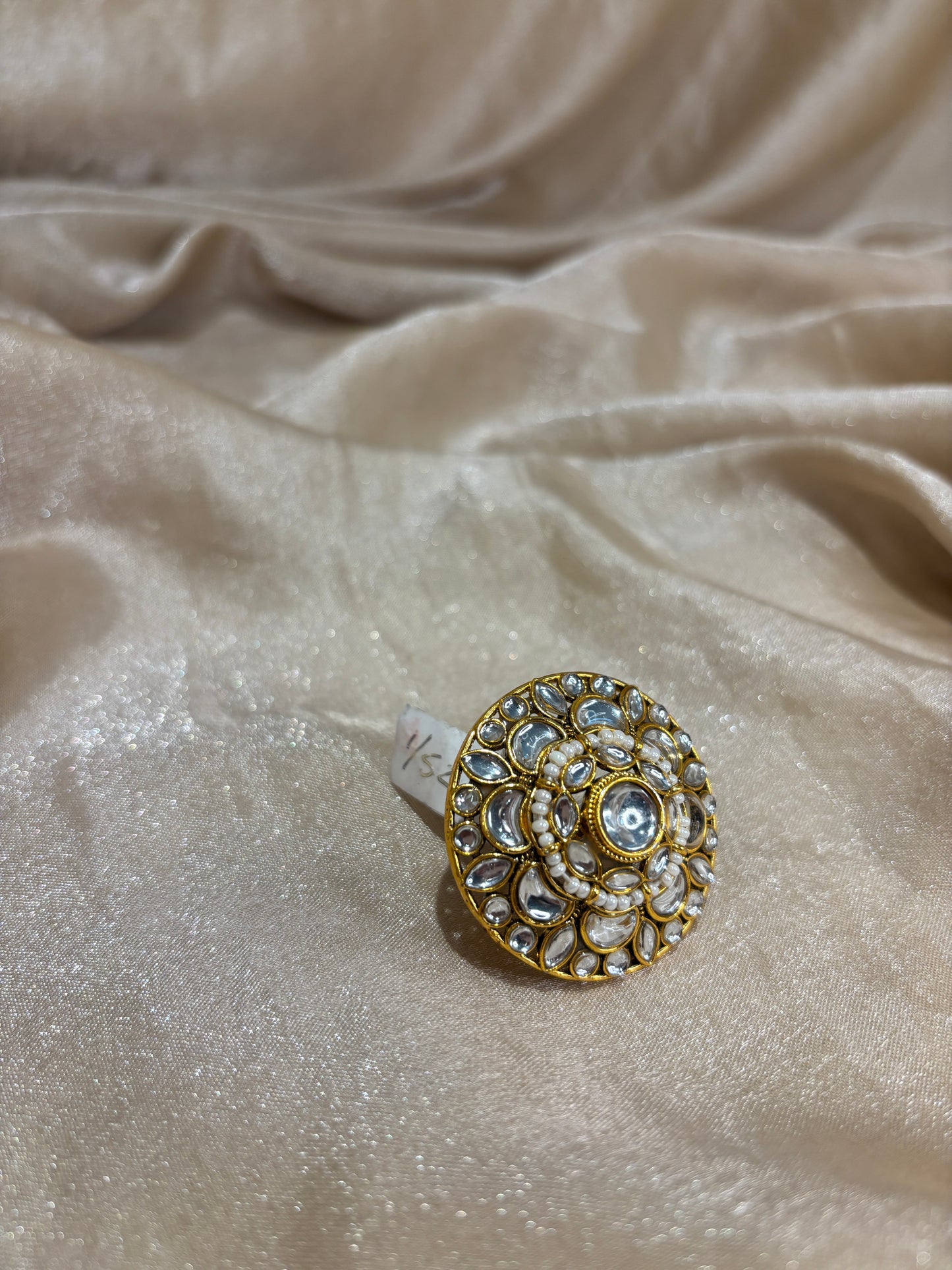 Kundan statement ring