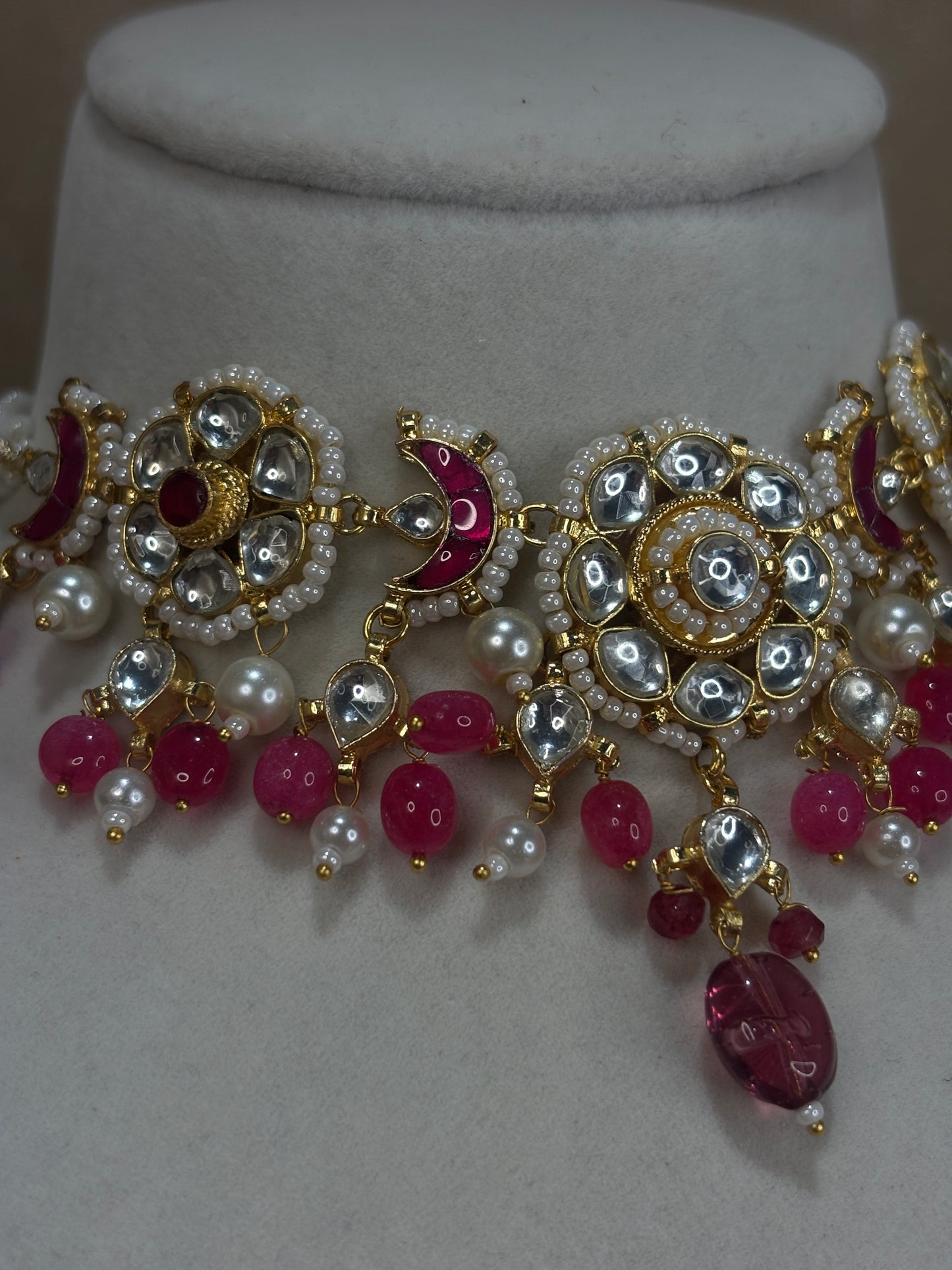 Hot pink choker set