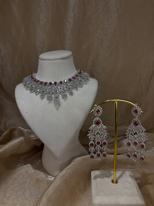 Red necklace set