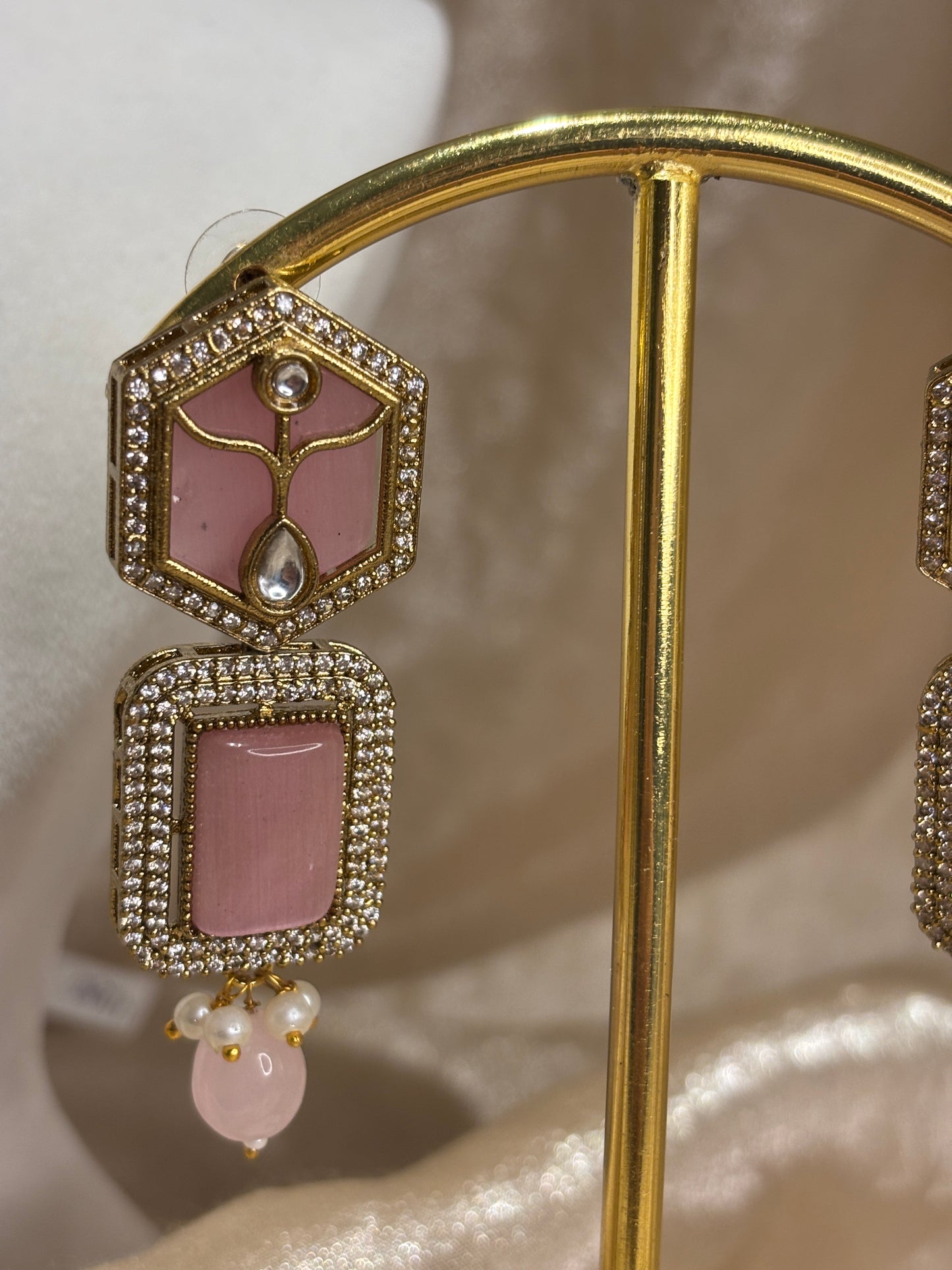 Baby pink choker set