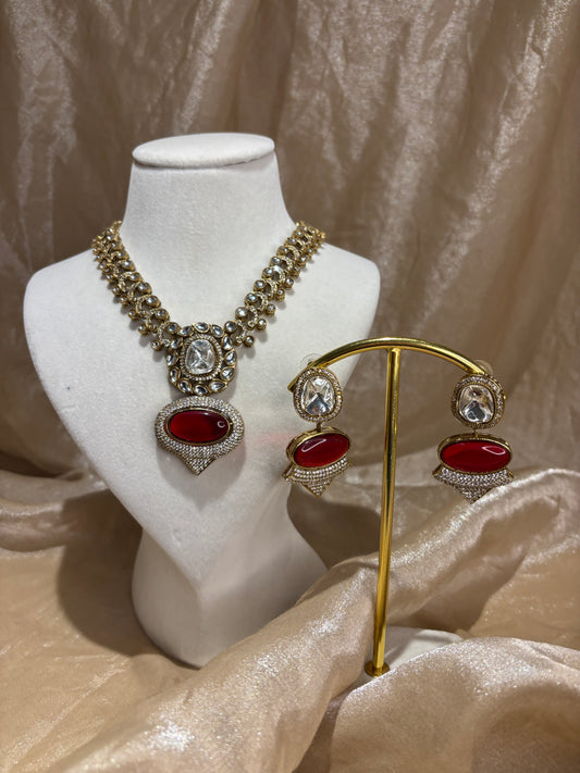 Red necklace set