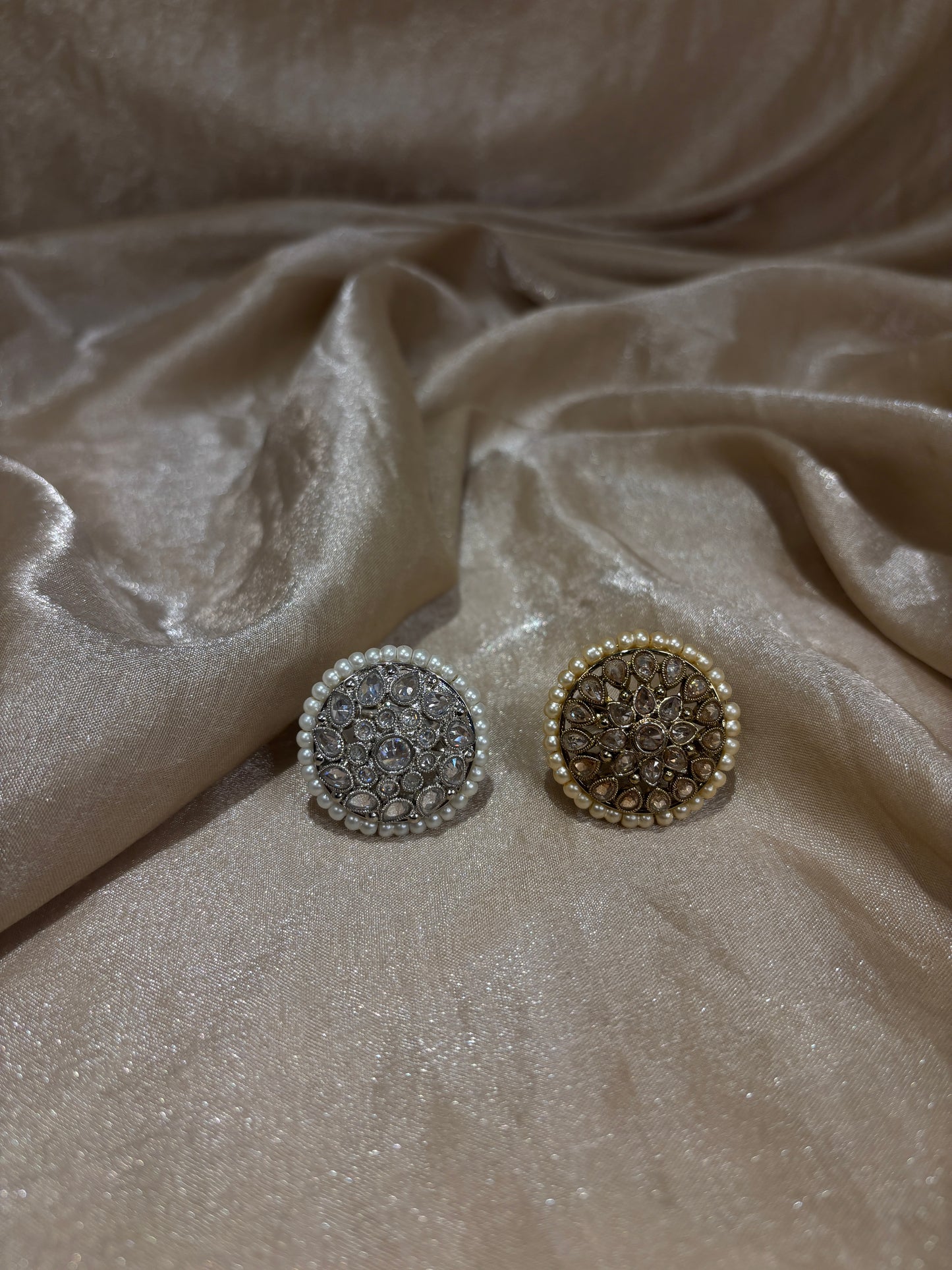 Polki statement rings