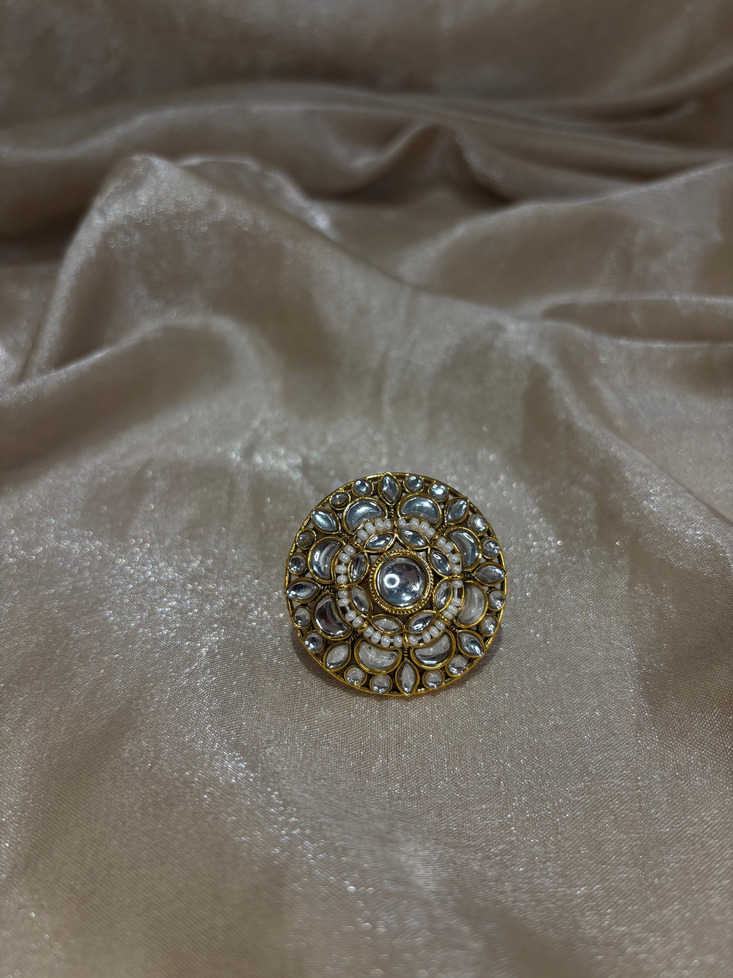 Kundan statement ring