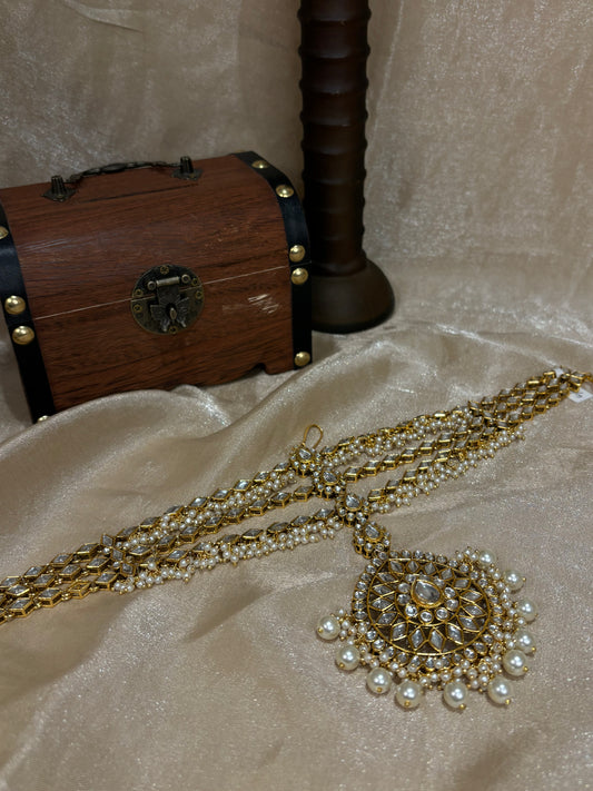 Bridal kundan sheeshphool (headband)