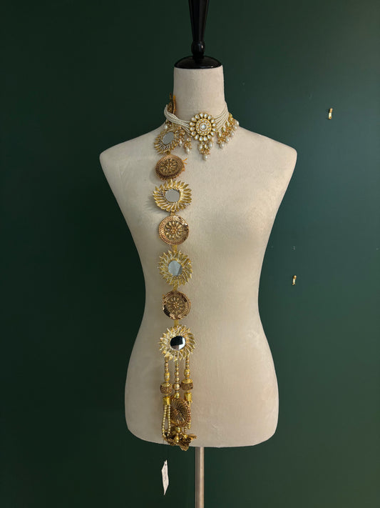 gold mirror work parandi